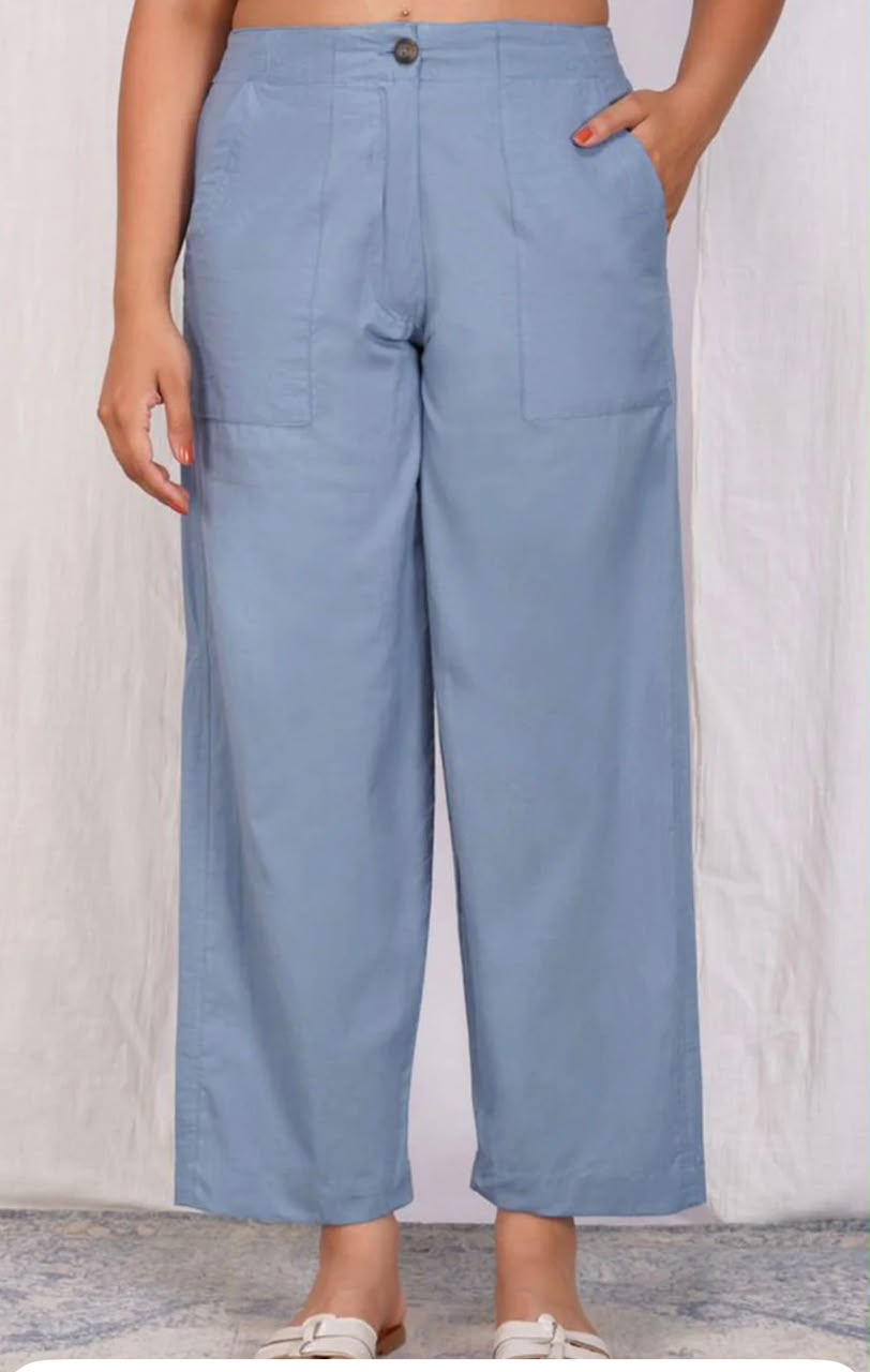 High-Waist Straight Pants