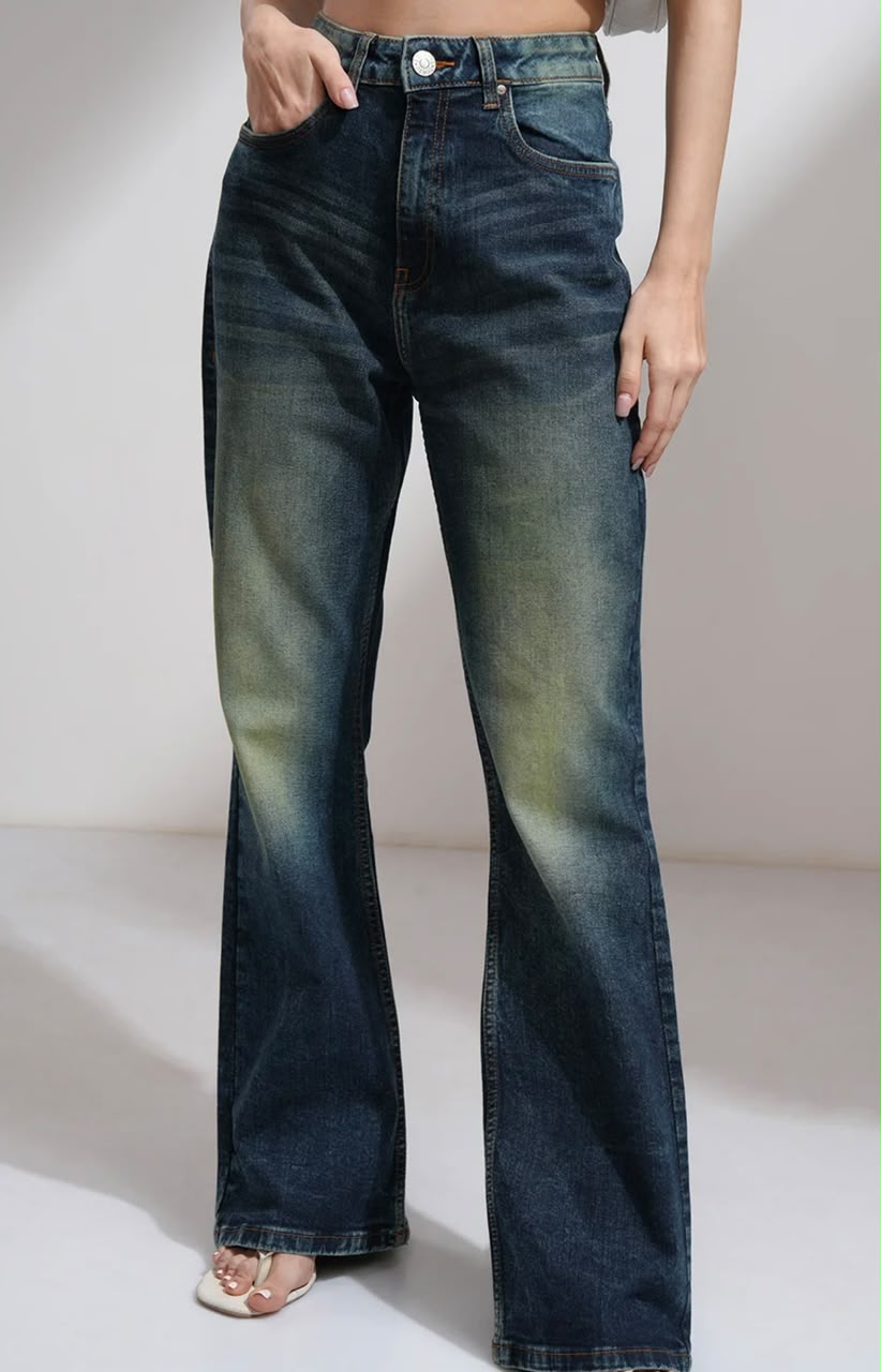Flared Ankle-Length Pants